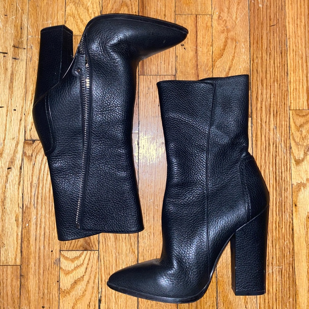 Greymer Leather Ankle Boots